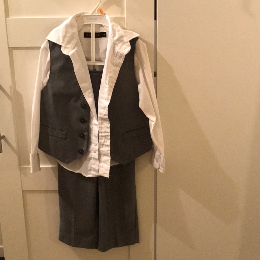 3 piece toddler suit. Pants, Vest & Button up